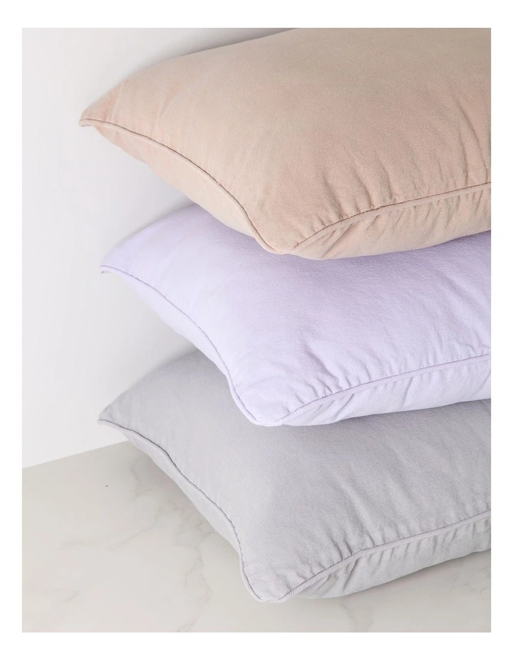 Dallas Stonewashed Cushion in Purple Heather