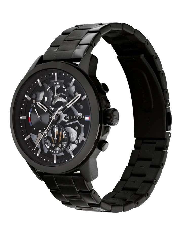 Henry Ionic Plated Steel Gent's Multifunction Watch in Black