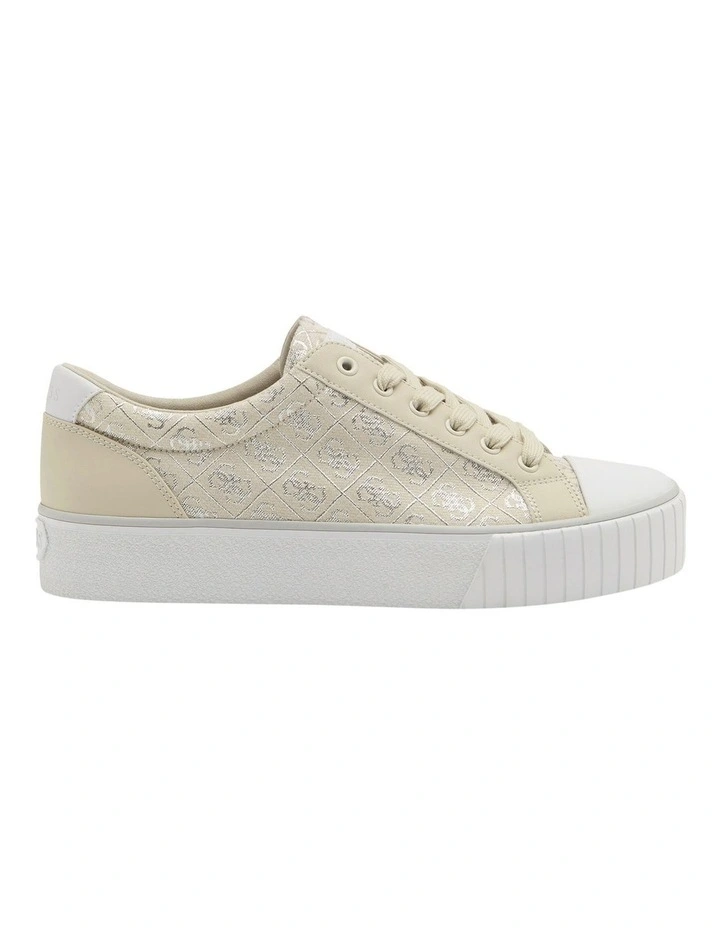 Nortin3 Sneaker in Beige Silver