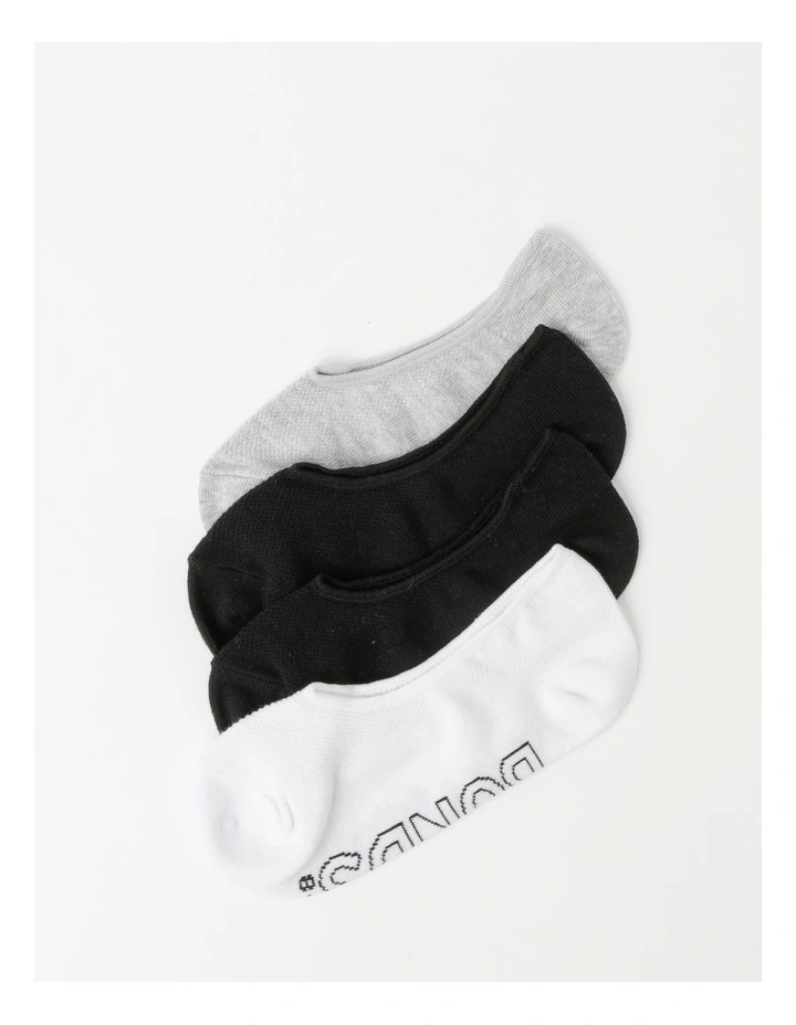 Logo Lightweight Sneaker Socks 4 Pack in Multi