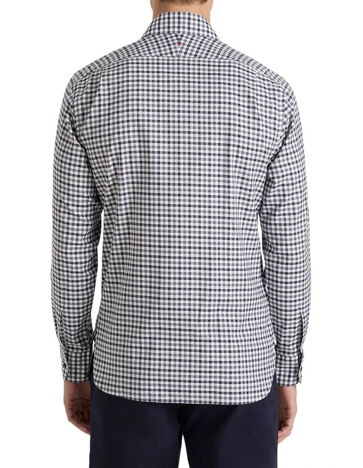 Alex Check Shirt in Navy Grey