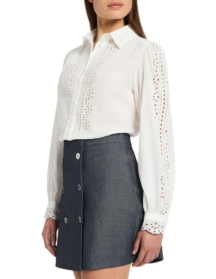 Arlene Blouse in White