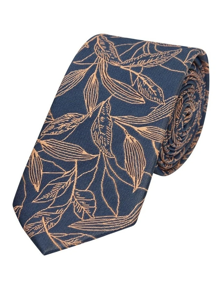 La Serena Floral 6.5cm Tie in Orange
