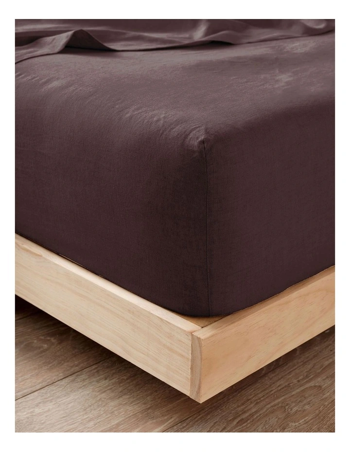 Nimes Fitted Sheet In Espresso