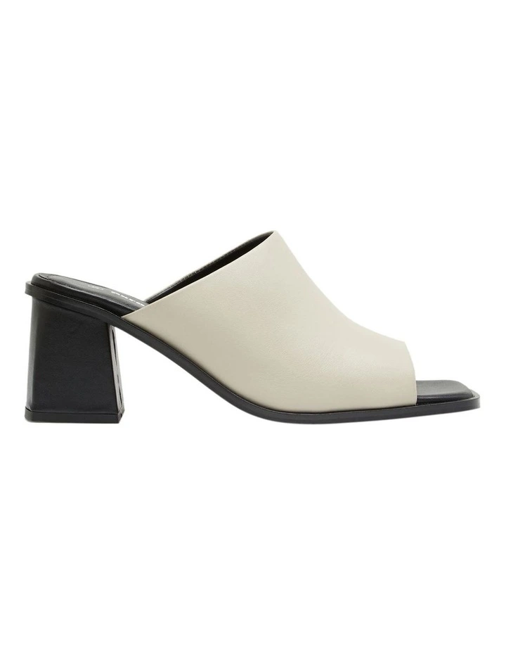 Alana Peep Toe Mule in Bone