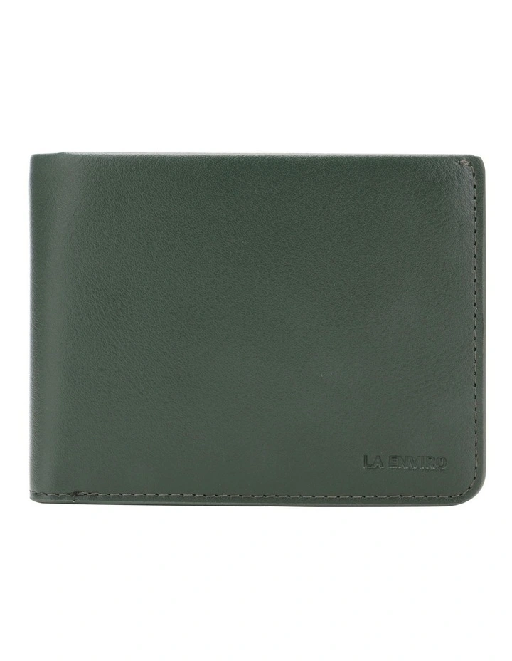 Newtown Vegan Leather Wallet in Green