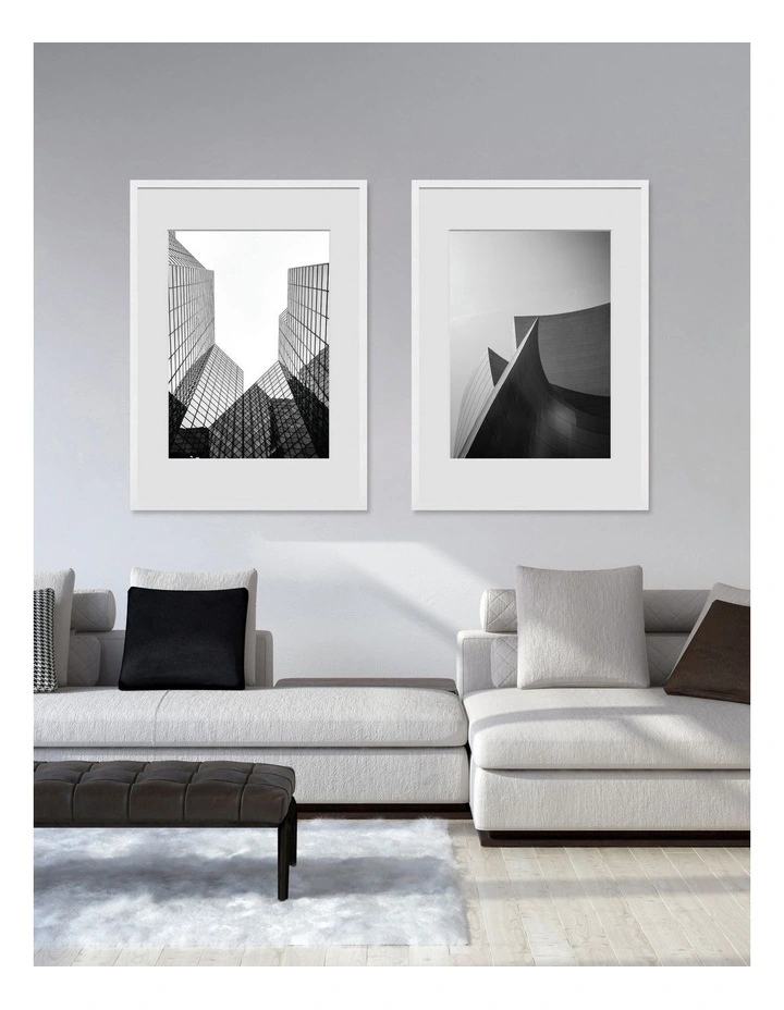 Premium Picture Poster Frame 24x36 to 20x30 in White