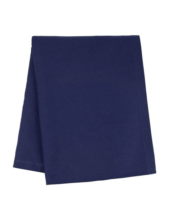 Cotton Classics Rectangle Tablecloth 300x150cm in Navy