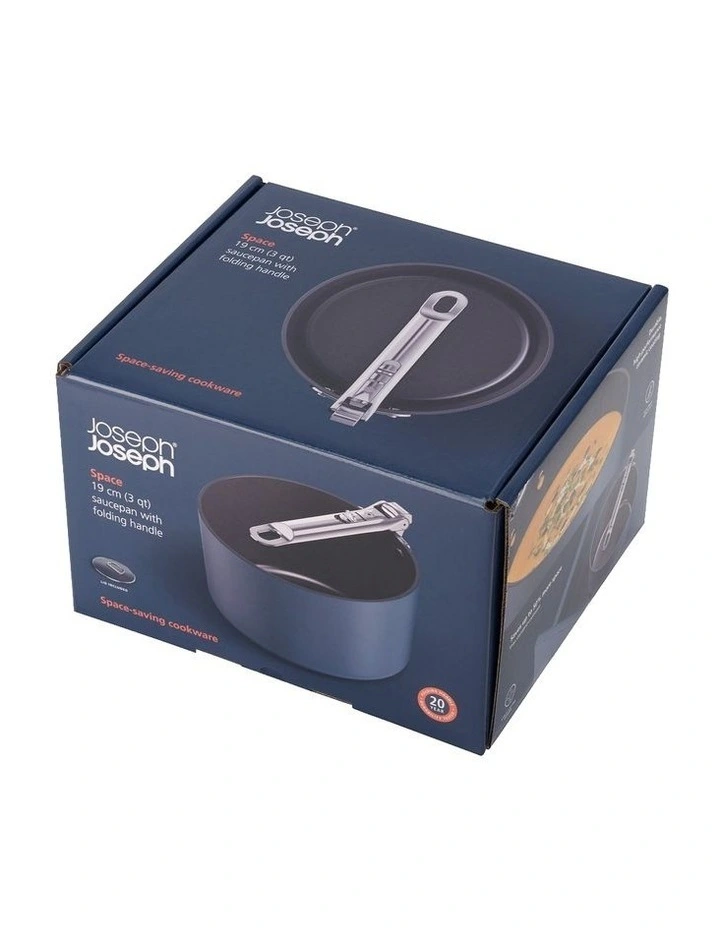 Space Non-stick Saucepan and Lid 19cm in Midnight Blue