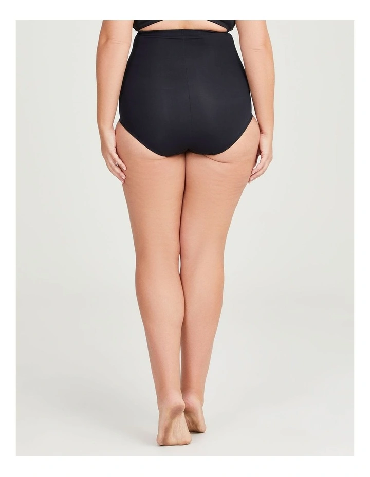 High Waisted Control Brief in Black