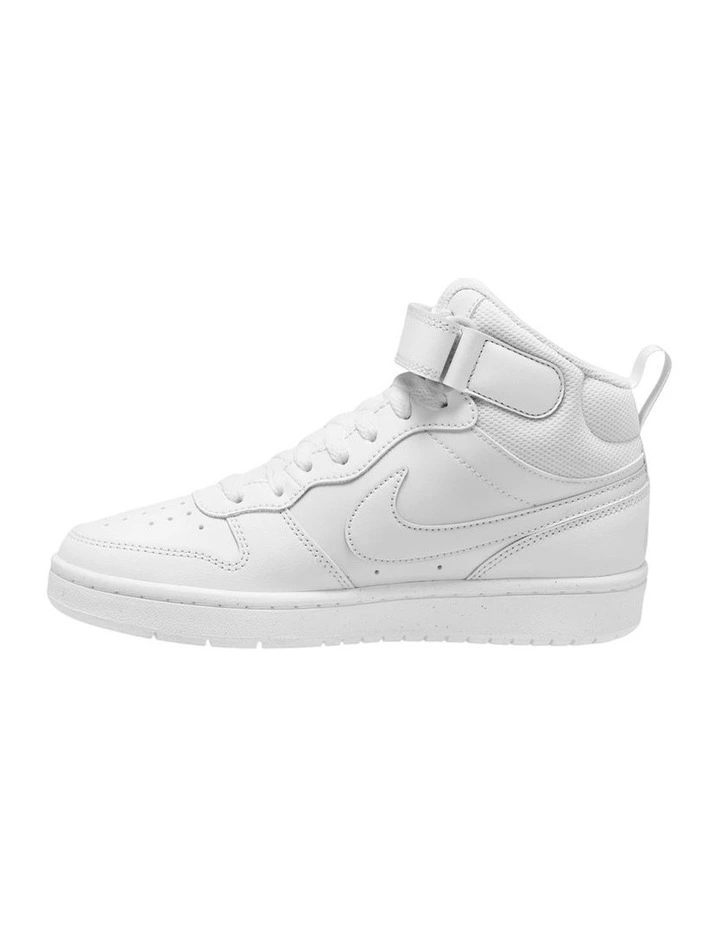 Court Borough Mid 2 Grade School Sneakers in White
