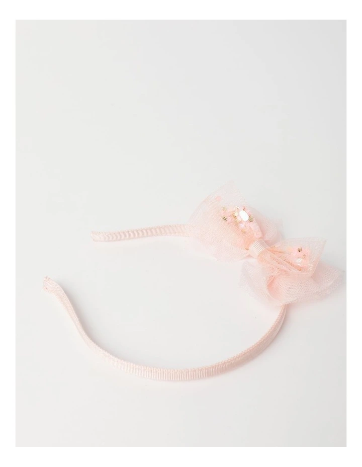 Side Bow Headband In Black