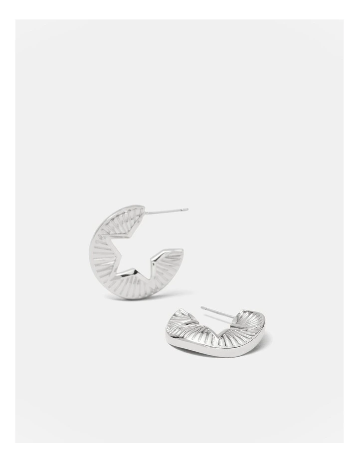 Estoile Hoop Earrings in Silver