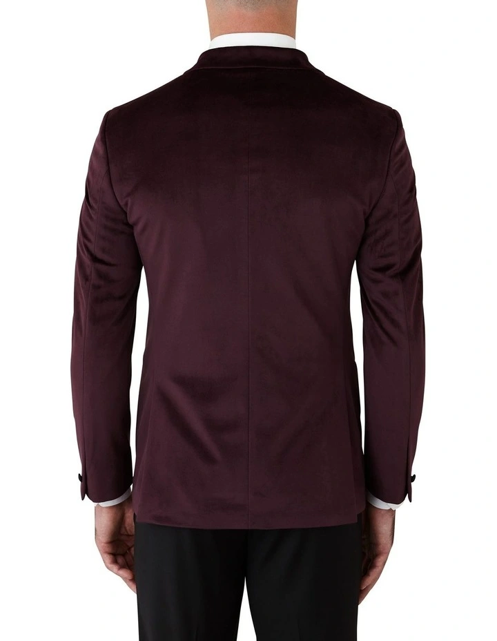 Solace Slim Fit Jacket in Mahogany