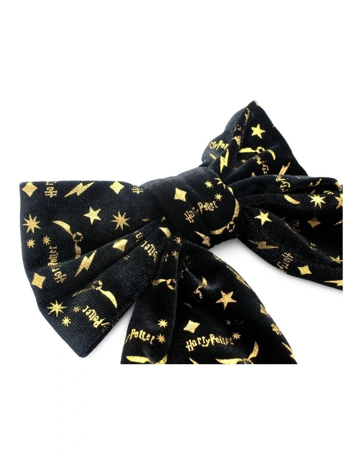 Velvet Barrette Bow Clip in Assorted