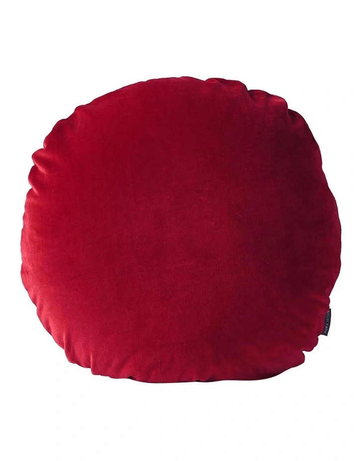 Luxury Velvet 55cm Round Cushion Auburn