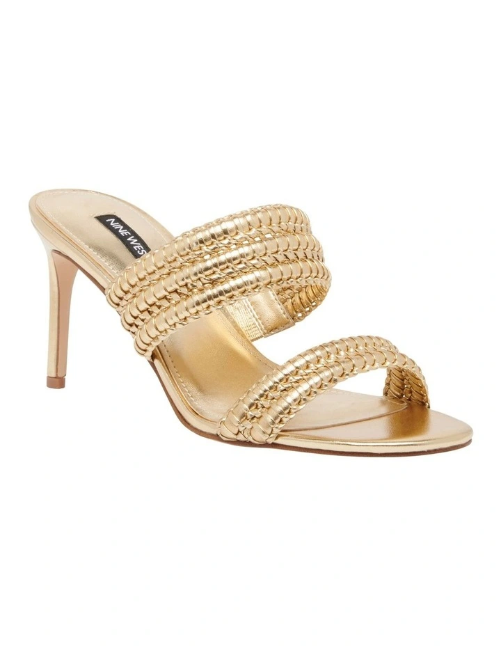 Pause Heeled Sandal in Gold