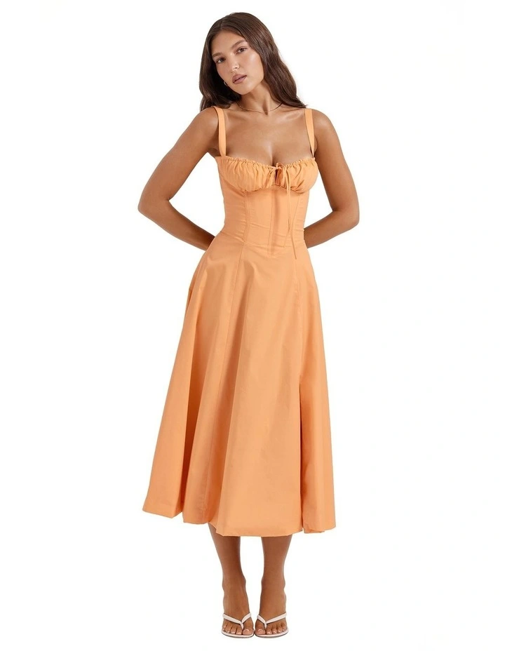 Carmen Sundress in Tangerine