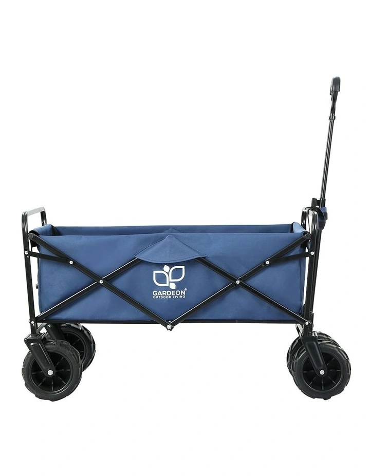 Foldable Wagon Cart Trolley in Blue