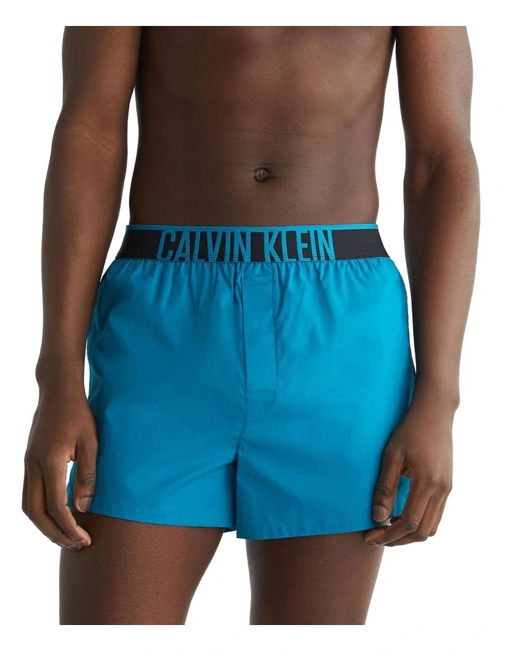 Intense Power Slim Woven Boxer in Blue
