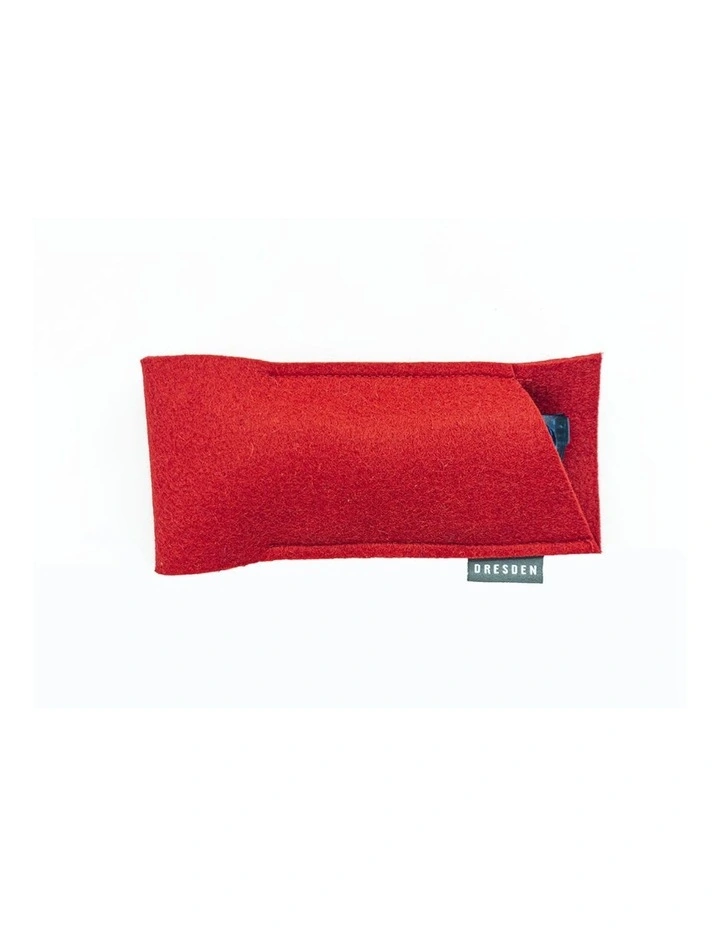 Felt Glasses Case in Red