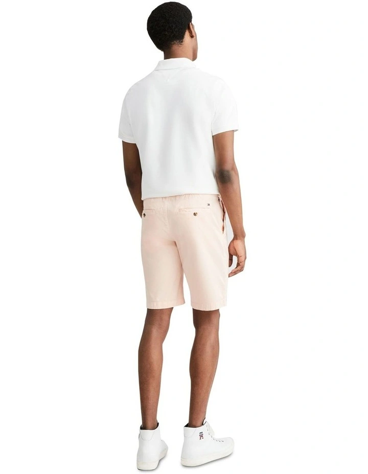 Harlem Premium Relaxed Twill Shorts in Dusty Rose