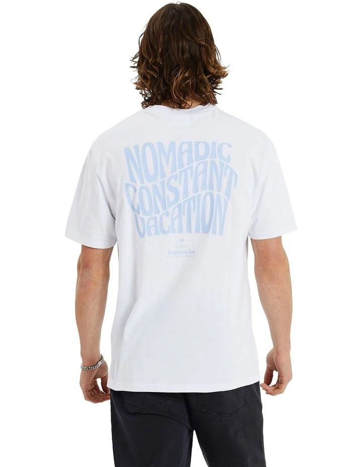 Exhale Relaxed Tee in Optical White