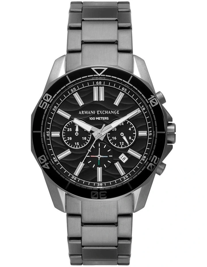Chronograph Watch in Gun-Metal