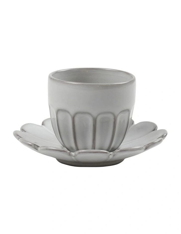 Hostess Espresso Cup and Saucer 90ml/11cm in Blanche