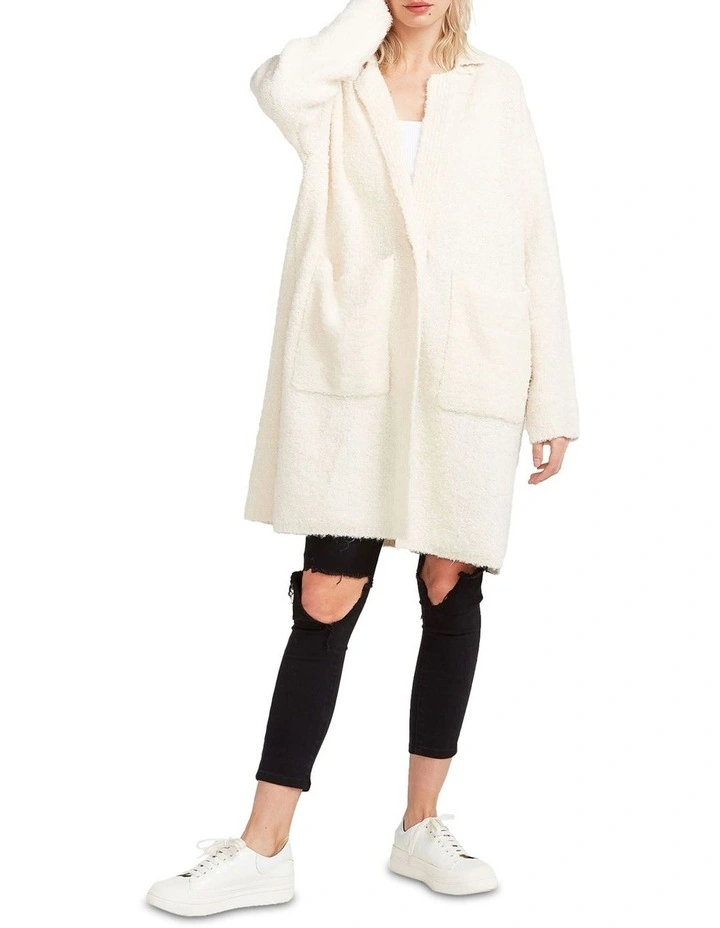 Days Go By Sustainable Blazer Cardigan in Cream