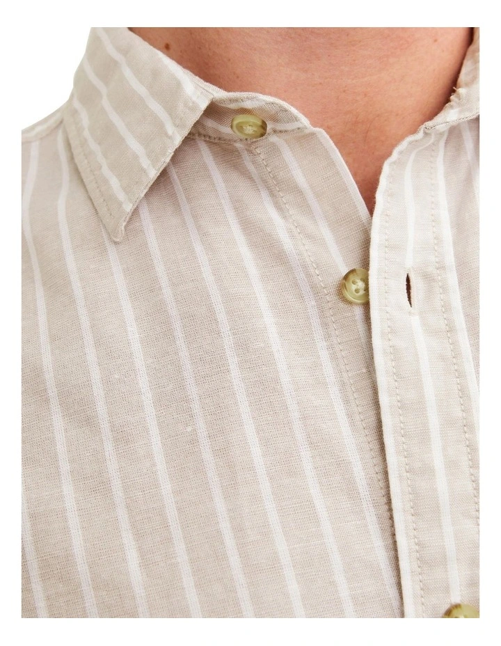Summer Linen Shirt in Beige