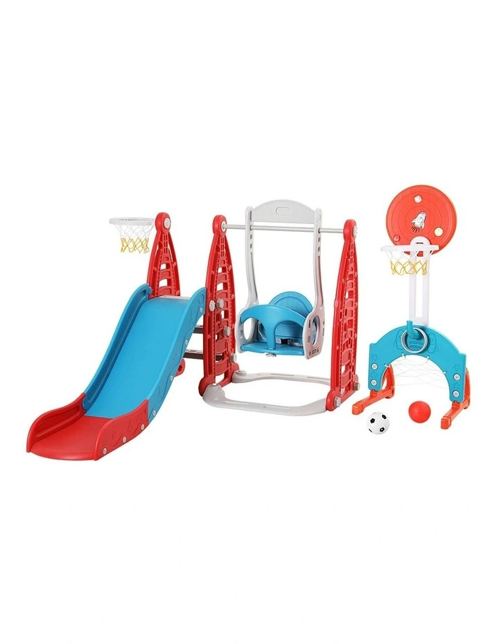 Slide Swing Set 140cm Red