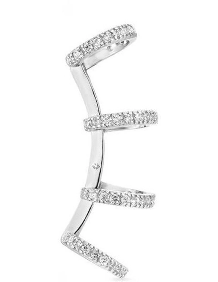 Edge Ear Cuff in Silver