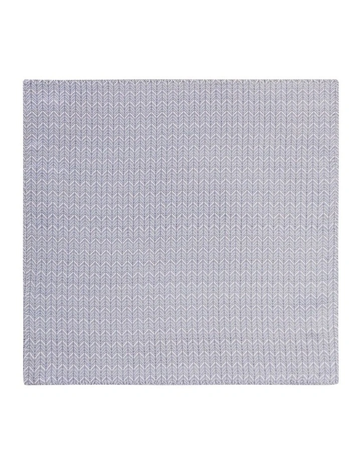 Diagonal Herringbone Pocket Square in Grey