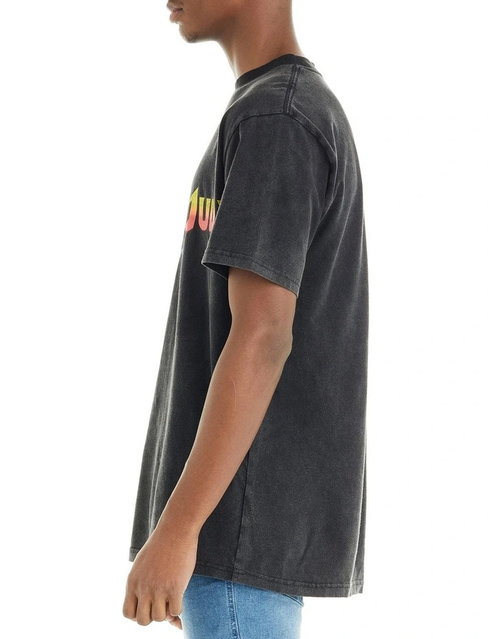 Belmont Vintage Logo Tee in Vintage Black