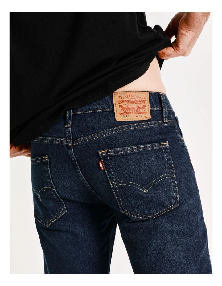 514 Straight Jeans in Navy