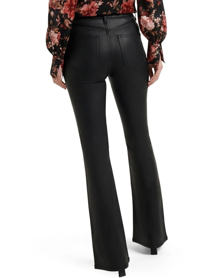 Maya Flare Jean Black Coated