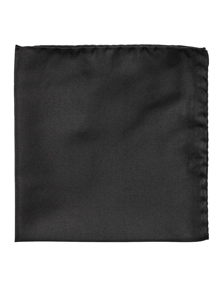 Formal Silk Pocket Square in Black