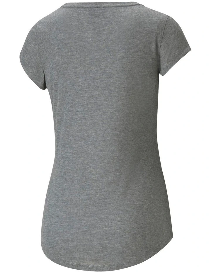 Performance Heather Cat Tee in Medium Gray Heather