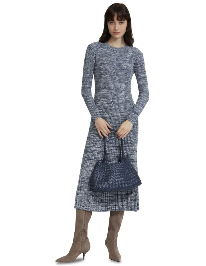 Dede Knitted Dress in Navy