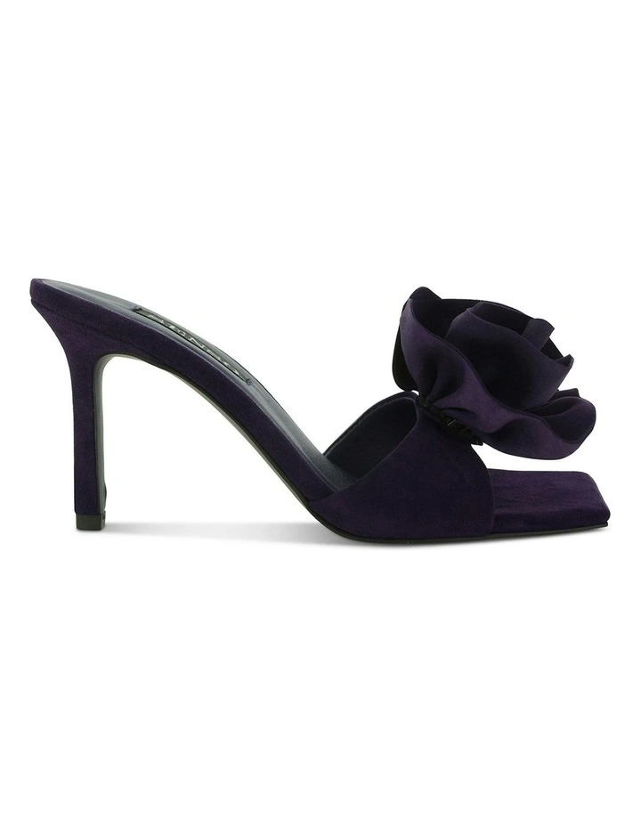 Harlow Heeled Sandals in Aubergine