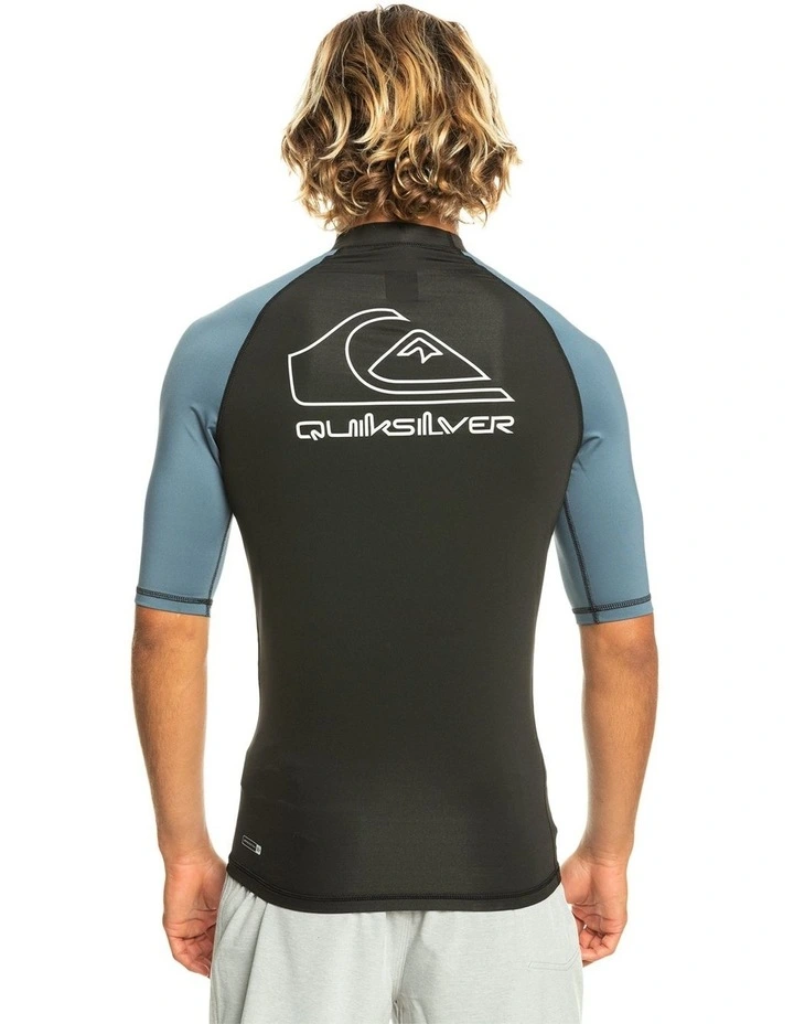 On Tour Short Sleeve Rash Vest in Blue