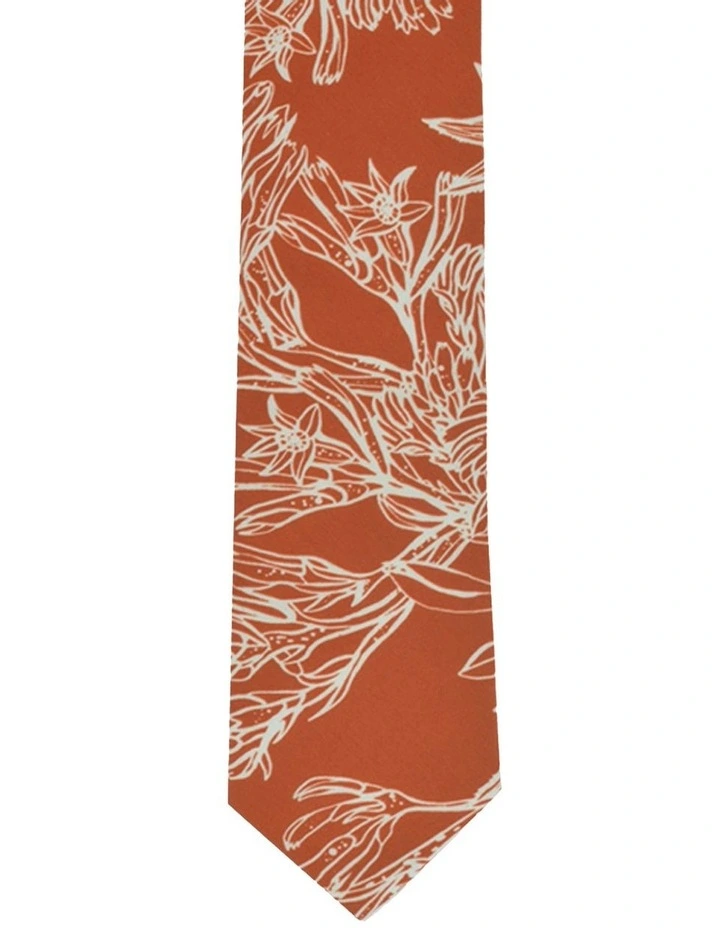 Kangaroo Paw Tie Gift Set in Orange