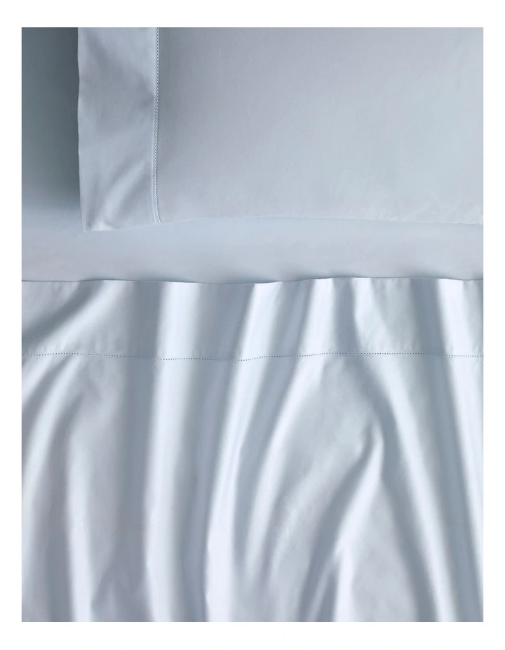 1000TC Cotton Sateen Sheet Set Multi Depth in Soft Blue