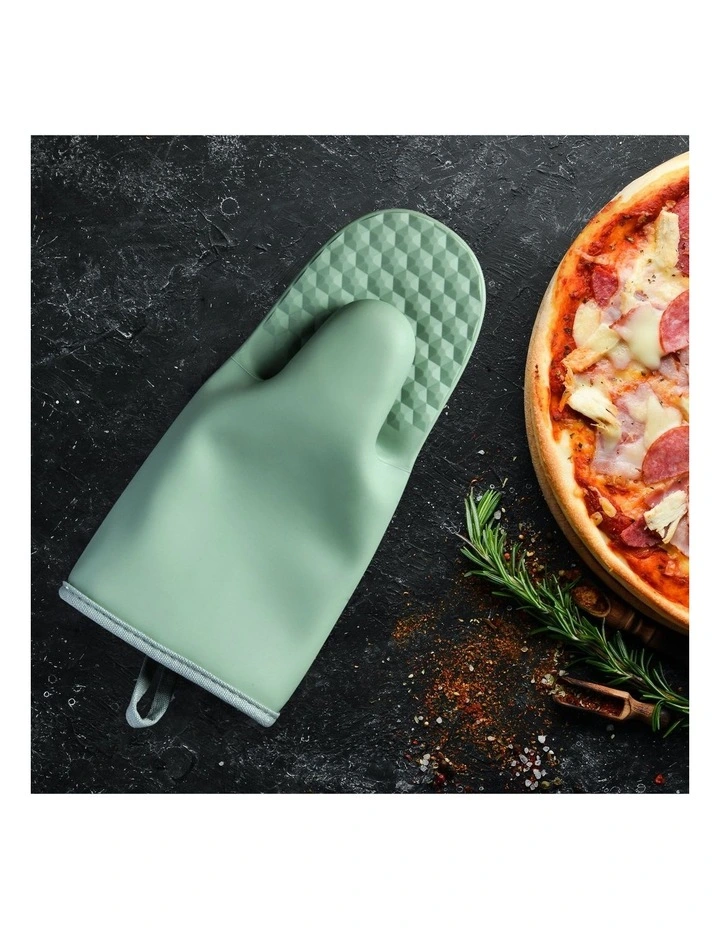 Modern Silicone Oven Mitt in Sage