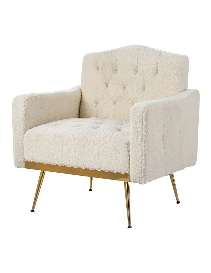 Boucle Armchair in Beige Nicole