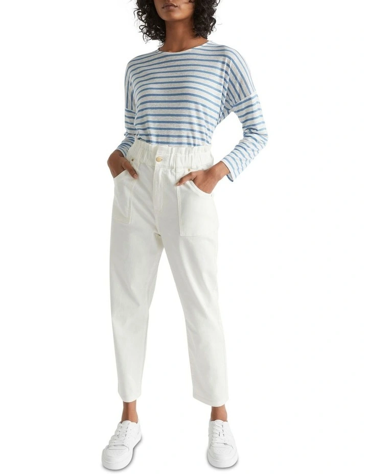 Patch Pocket Paperbag Jean