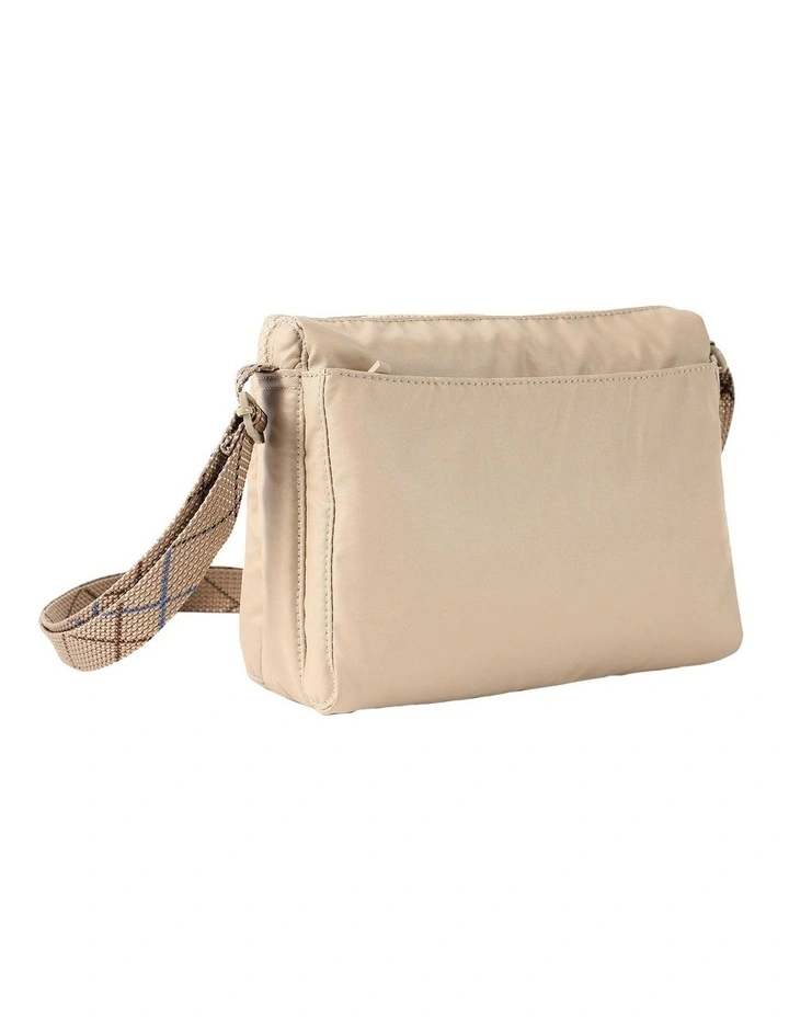 Eye Small RFID Crossbody Bag in Safari Beige