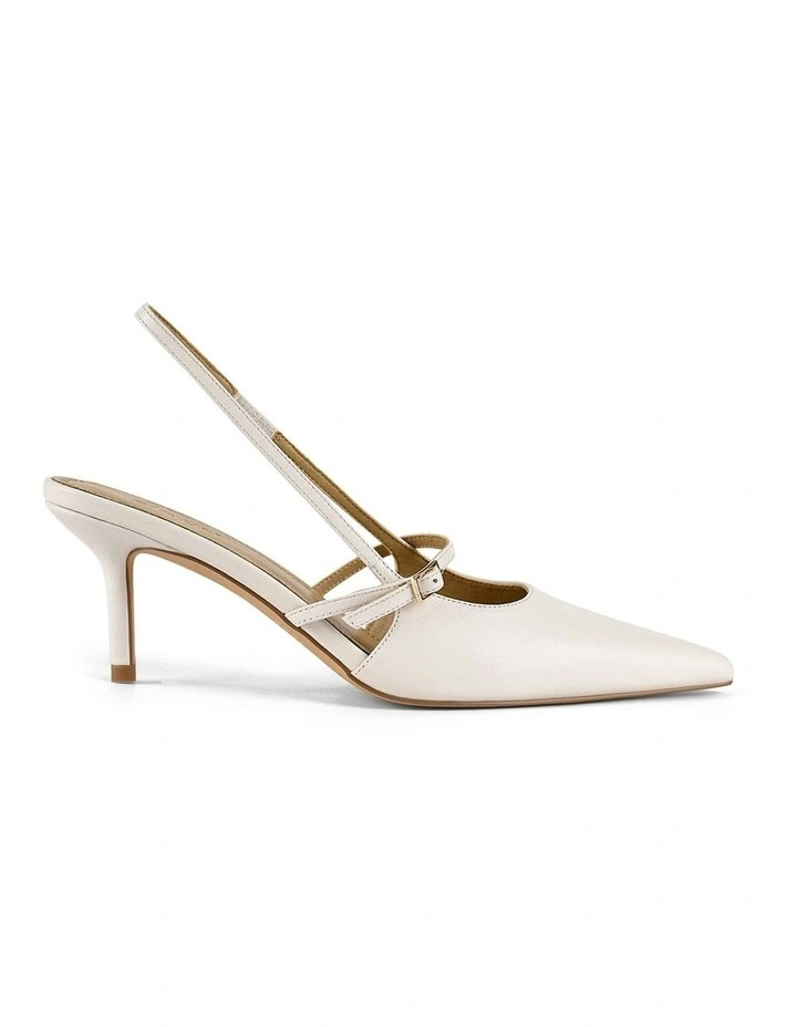 York Slingback Heel in Chalk