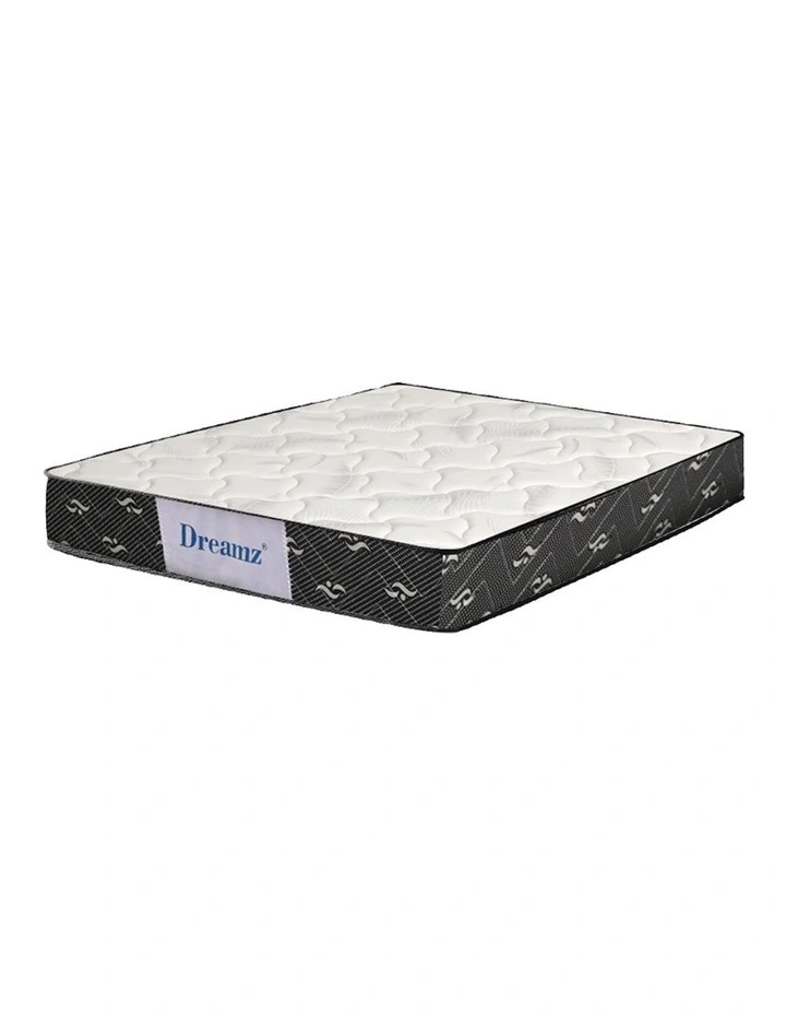 King Spring Mattress Bed Medium Soft 16cm in White